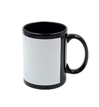 Color Prime - 11OZ White Patch Mug -Black Pack - 36pcs