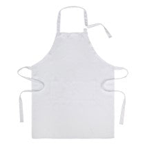 Color Prime - Adults White Color Economy Apron Pack - 10pcs