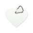 Color Prime - Double-Side Printable Aluminum PET Tags-Heart Shape-1.25"x1.38"(31.8x35mm) Pack - 10pcs