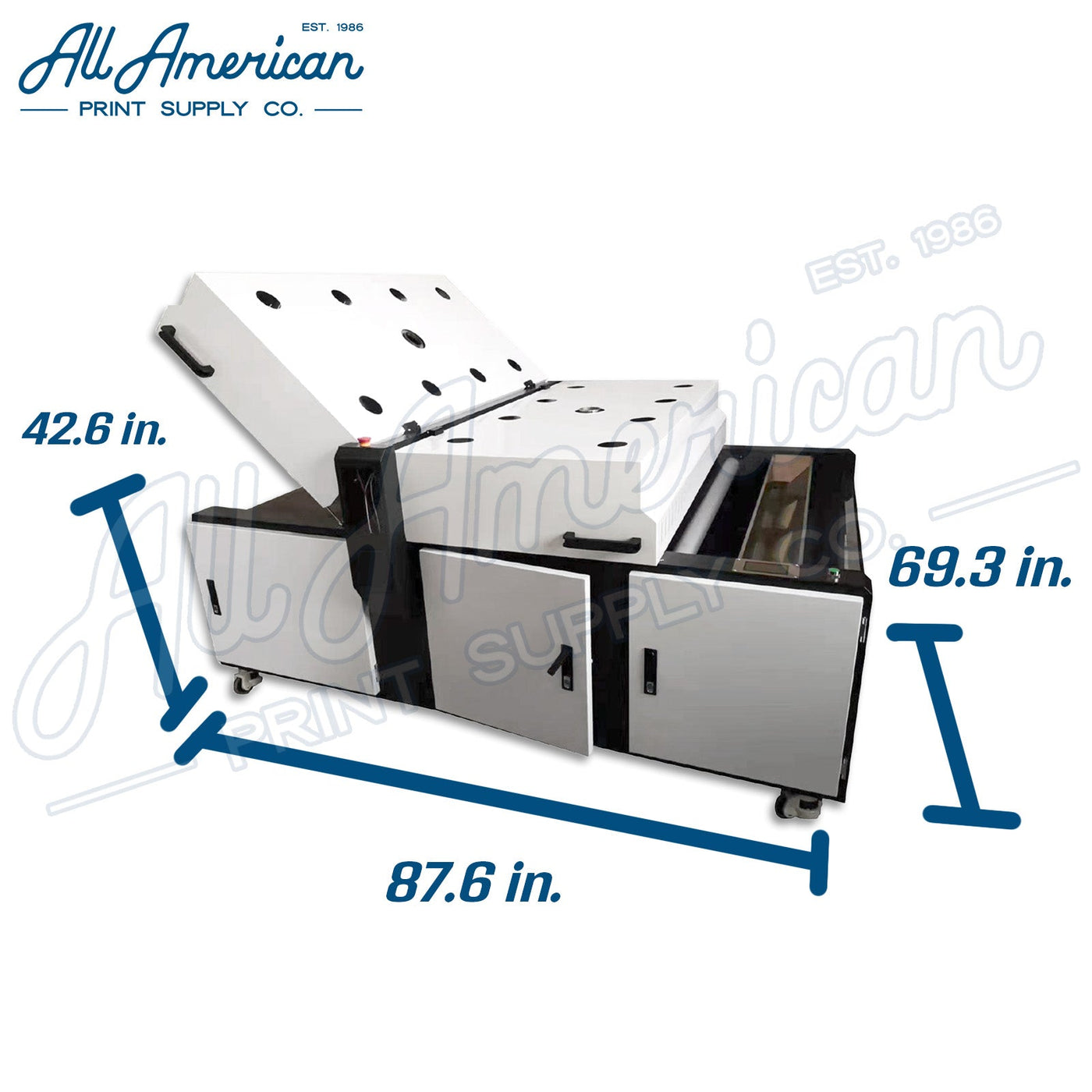 DTF Powder Applicator Dryer Direct to Film measurements
